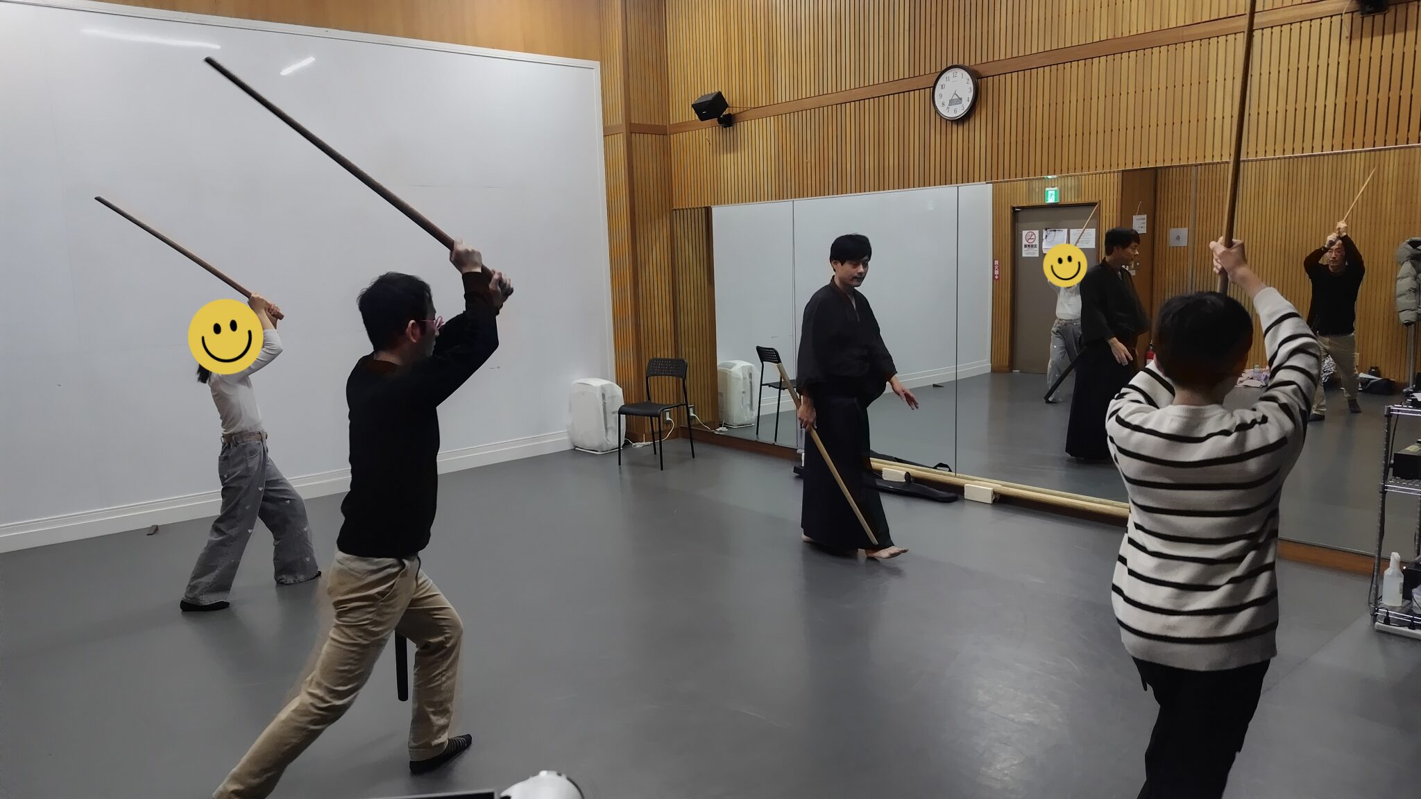 殺陣レッスンの様子
